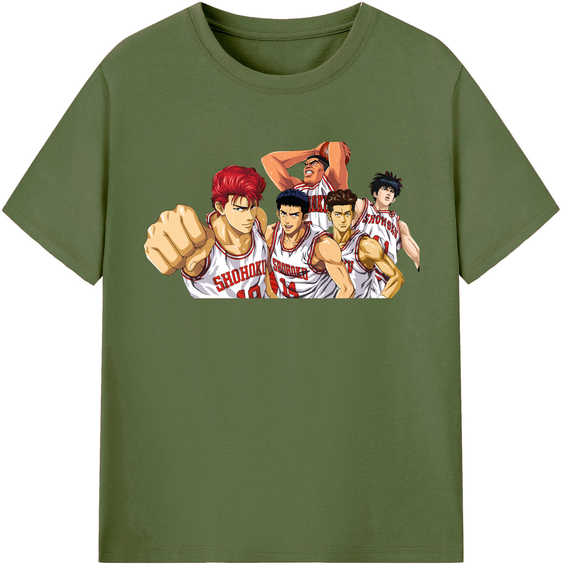 （画像用） SLAM DUNK／スラムダンク 綿100％半袖Tシャツ（フロントプリント）